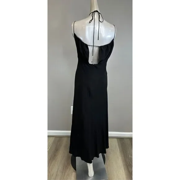 NWT TOTEME Gathered Halterneck Maxi Dress Size 36(U4) $900 - Picture 7 of 11